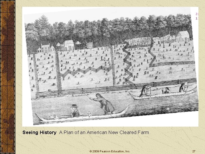 Seeing History A Plan of an American New Cleared Farm. © 2009 Pearson Education,