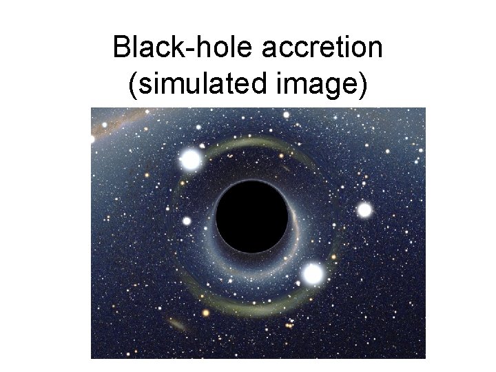 Black-hole accretion (simulated image) 