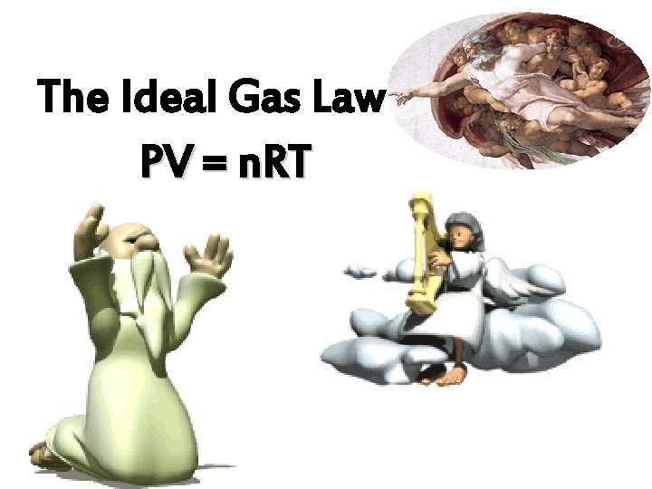 The Ideal Gas Law PV = n. RT 