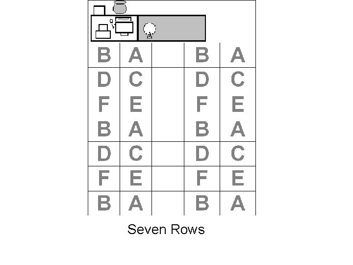 Seven Rows Eight Rows 