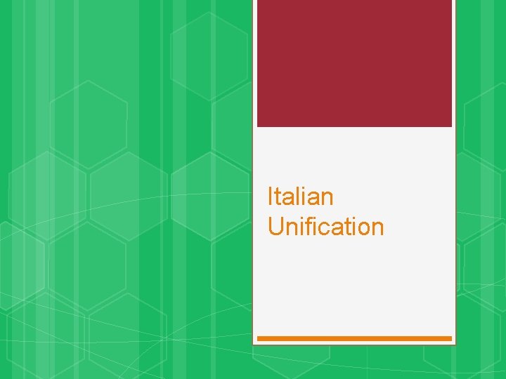 Italian Unification 