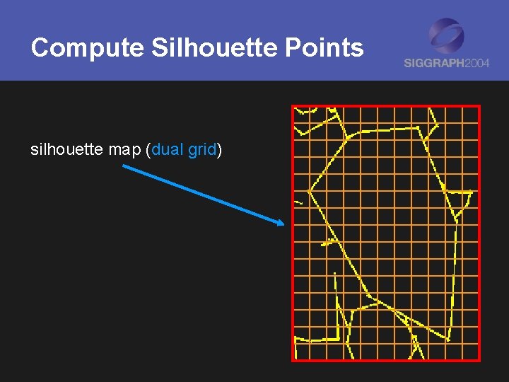 Compute Silhouette Points silhouette map (dual grid) 