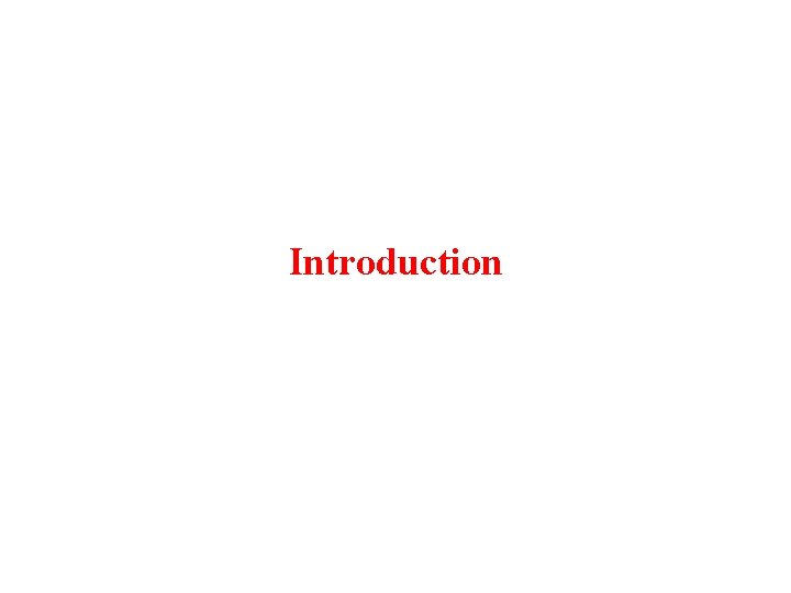 Introduction 