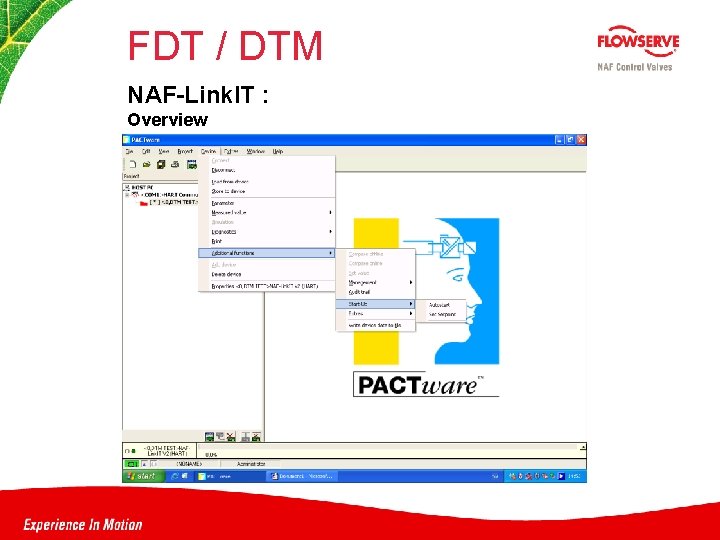 FDT / DTM NAF-Link. IT : Overview 