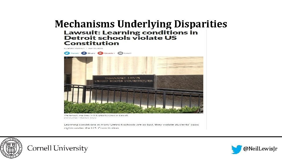 Mechanisms Underlying Disparities @Neil. Lewis. Jr 