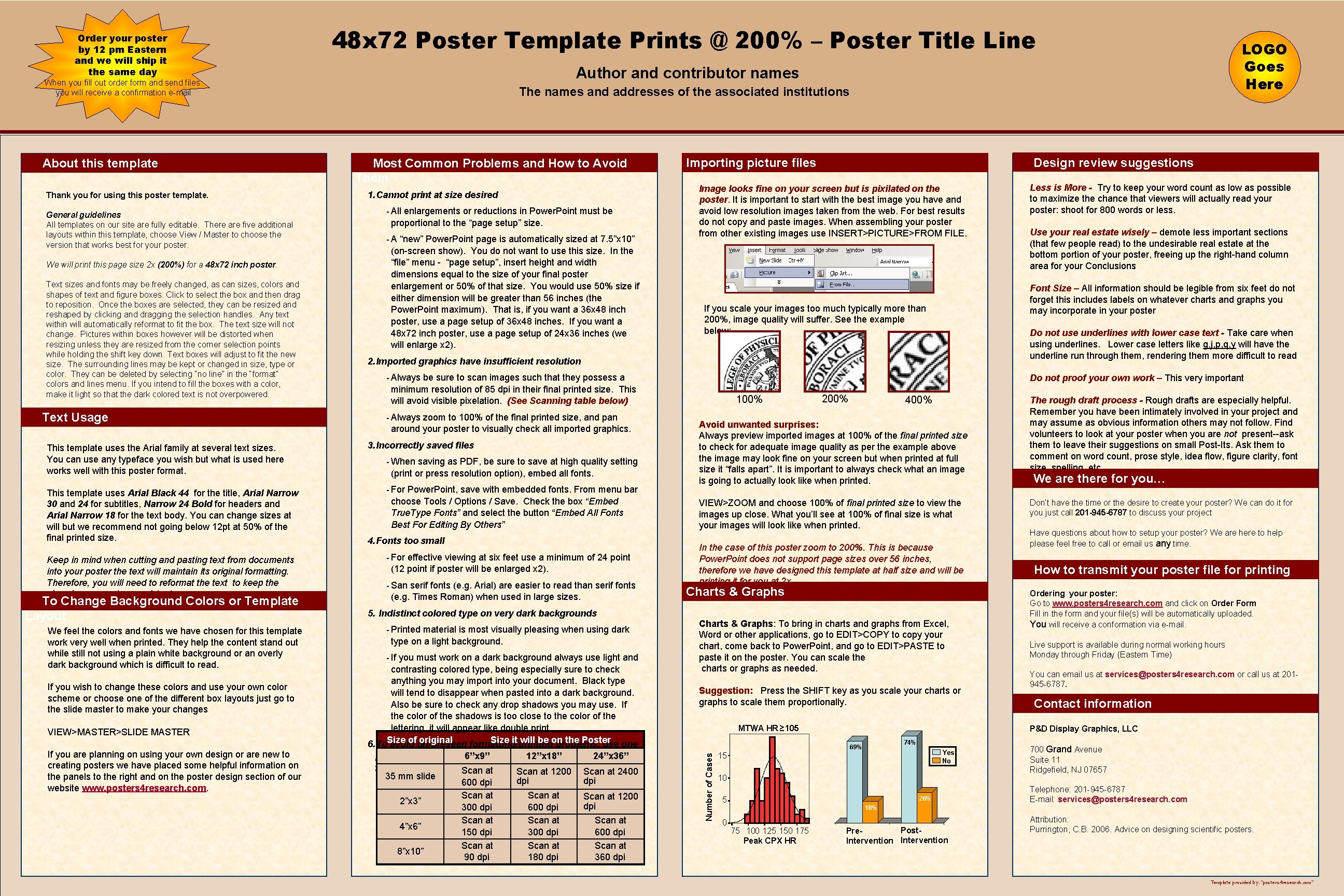 48 x 72 Poster Template Prints @ 200% – Poster Title Line When you