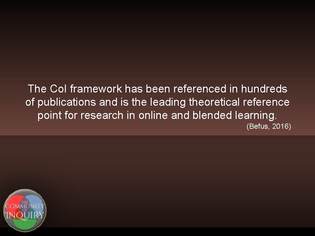 The Co. I framework has been referenced in hundreds of publications and is the