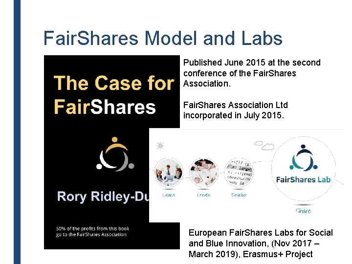 Fair. Shares Model and Labs Published June 2015 at the second conference of the Fair. Shares Model and Labs Published June 2015 at the second conference of the