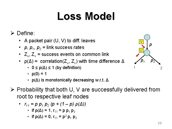 Modeling Time Correlation In Passive Network Loss Tomography