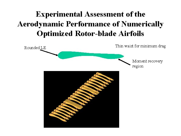 Experimental Assessment of the Aerodynamic Performance of Numerically Optimized Rotor-blade Airfoils Rounded LE Thin