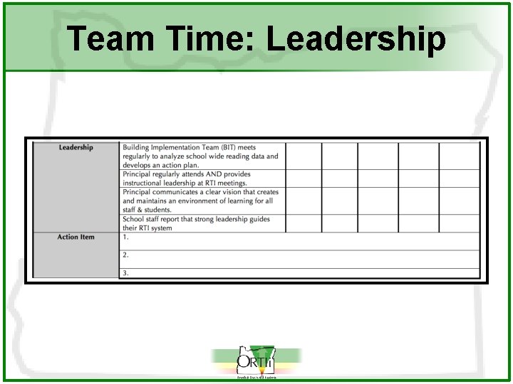Team Time: Leadership 