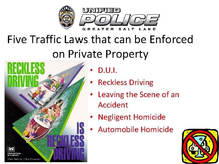 Five Traffic Laws that can be Enforced on Private Property • D. U. I.