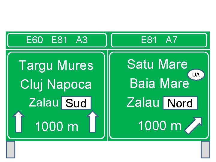 E 60 E 81 A 3 Targu Mures Cluj Napoca Zalau Sud 1000 m