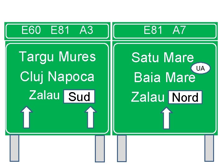 E 60 E 81 A 3 E 81 A 7 Targu Mures Cluj Napoca