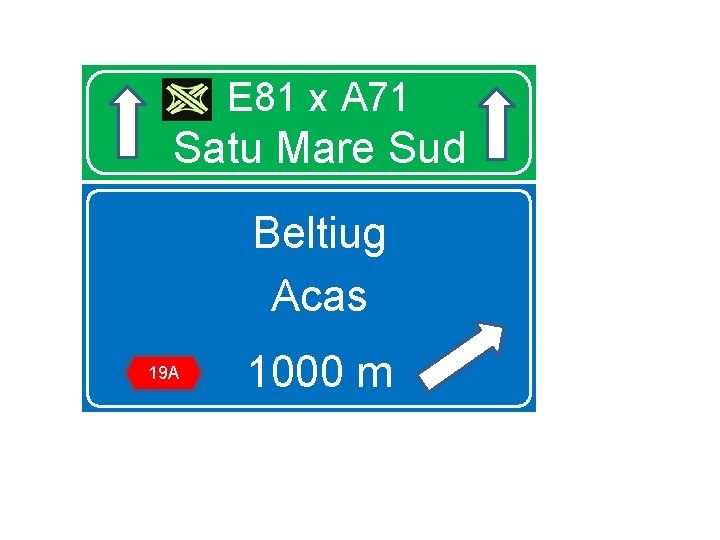 E 81 x A 71 Satu Mare Sud Beltiug Acas 19 A 1000 m