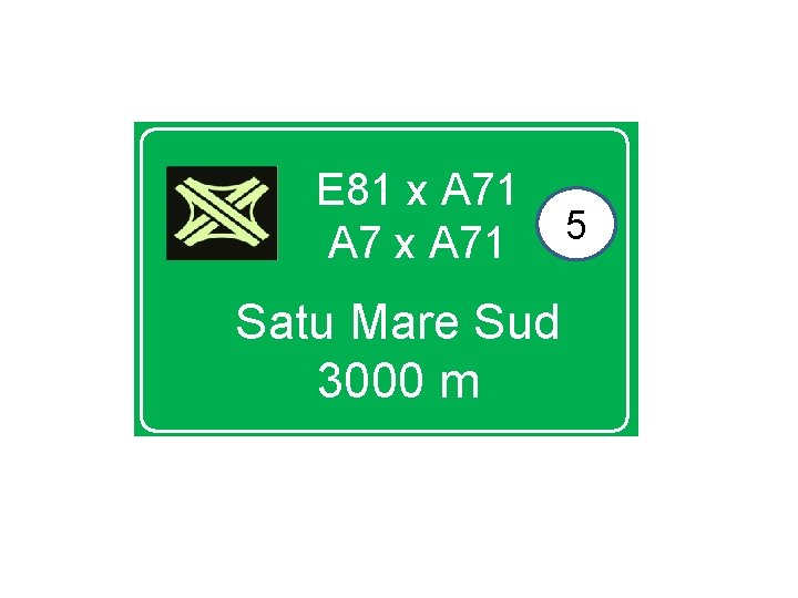 E 81 x A 71 A 7 x A 71 Satu Mare Sud 3000