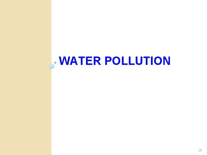 WATER POLLUTION 28 