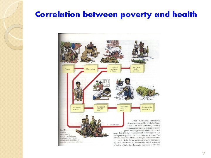 Correlation between poverty and health 51 