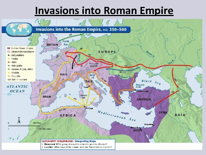 Invasions into Roman Empire 