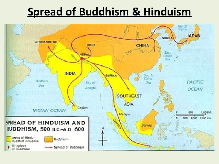 Spread of Buddhism & Hinduism 