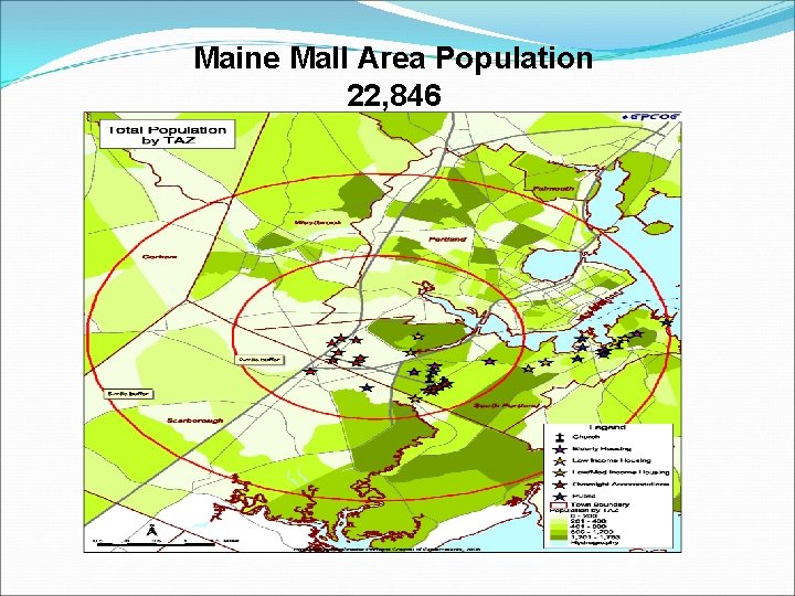 Maine Mall Area Population 22, 846 