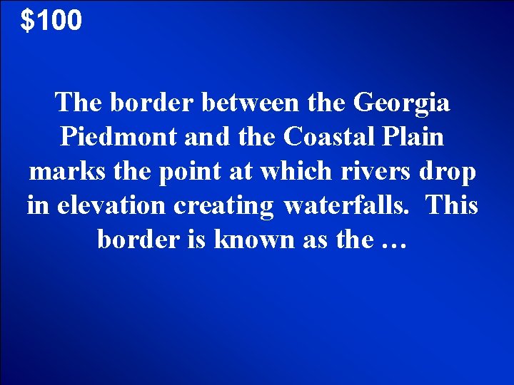 © Mark E. Damon - All Rights Reserved $100 The border between the Georgia