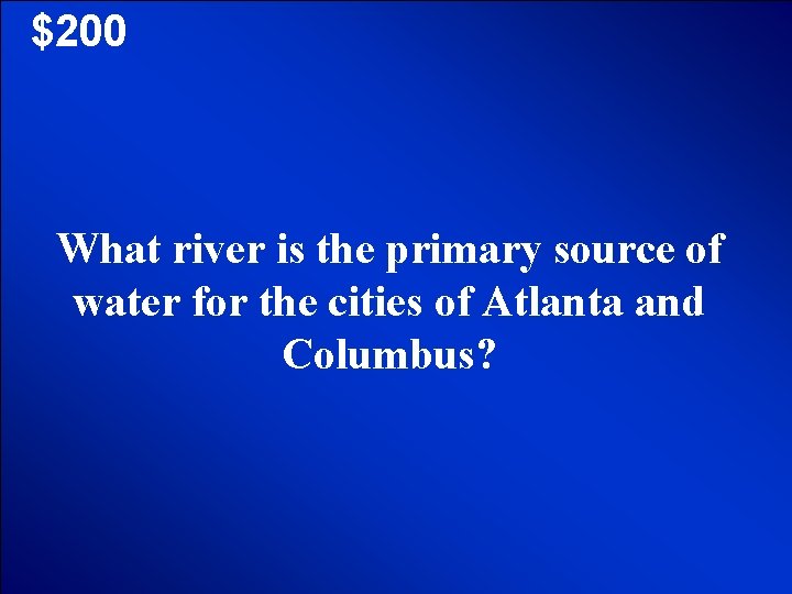 © Mark E. Damon - All Rights Reserved $200 What river is the primary