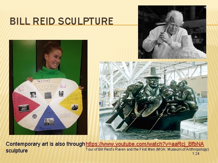 BILL REID SCULPTURE Contemporary art is also through https: //www. youtube. com/watch? v=aa. Rcj_Bfb.