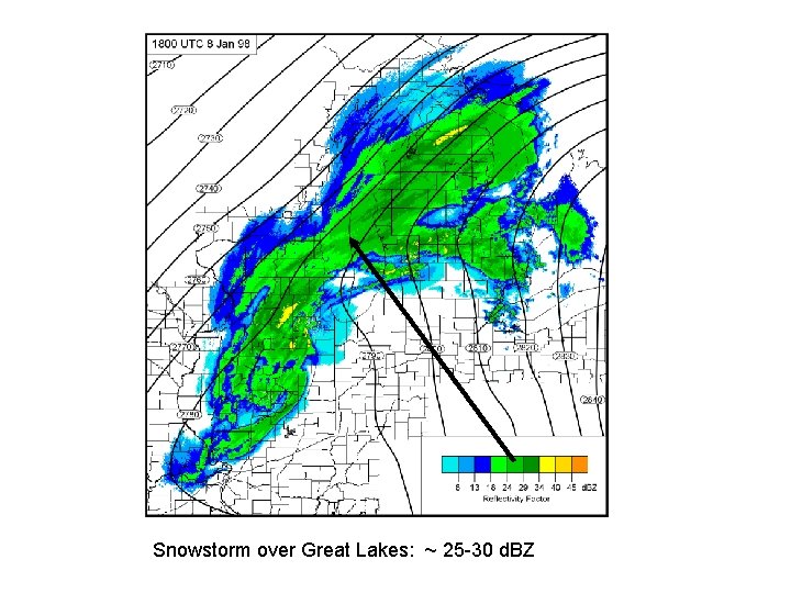 Snowstorm over Great Lakes: ~ 25 -30 d. BZ Snowstorm over Great Lakes: ~ 25 -30 d. BZ