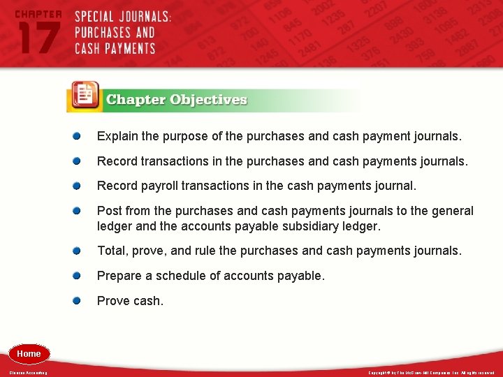 Explain the purpose of the purchases and cash payment journals. Record transactions in the