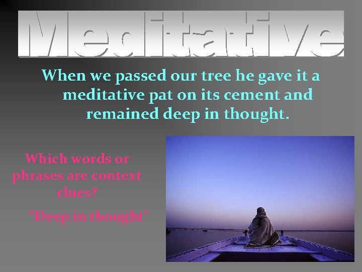 When we passed our tree he gave it a meditative pat on its cement