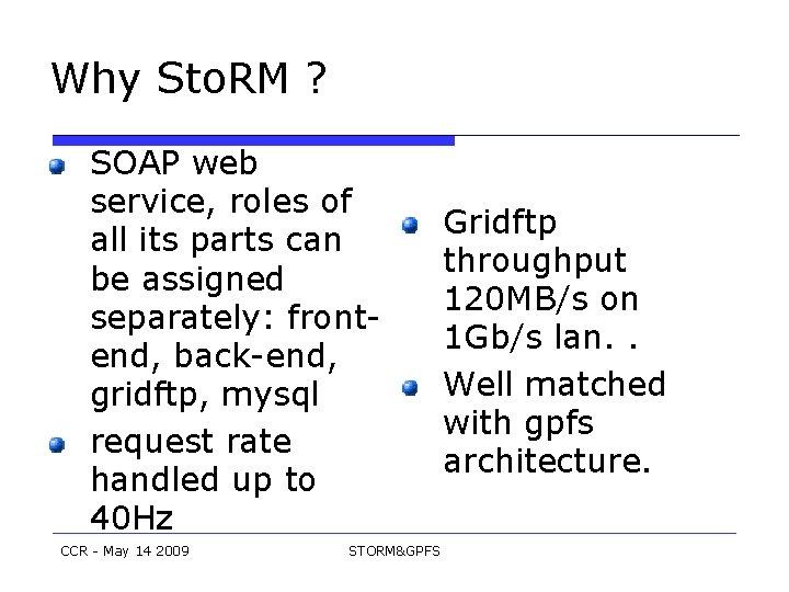 Why Sto. RM ? SOAP web service, roles of all its parts can be