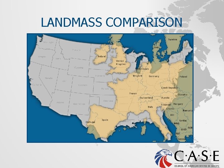 LANDMASS COMPARISON 