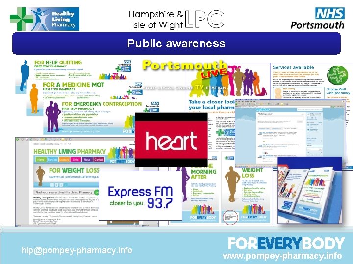 Public awareness hlp@pompey-pharmacy. info www. pompey-pharmacy. info 