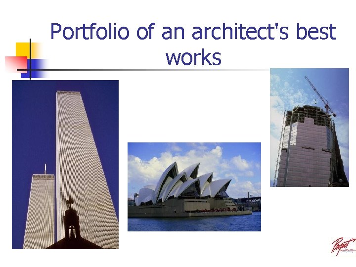 Portfolio of an architect's best works 