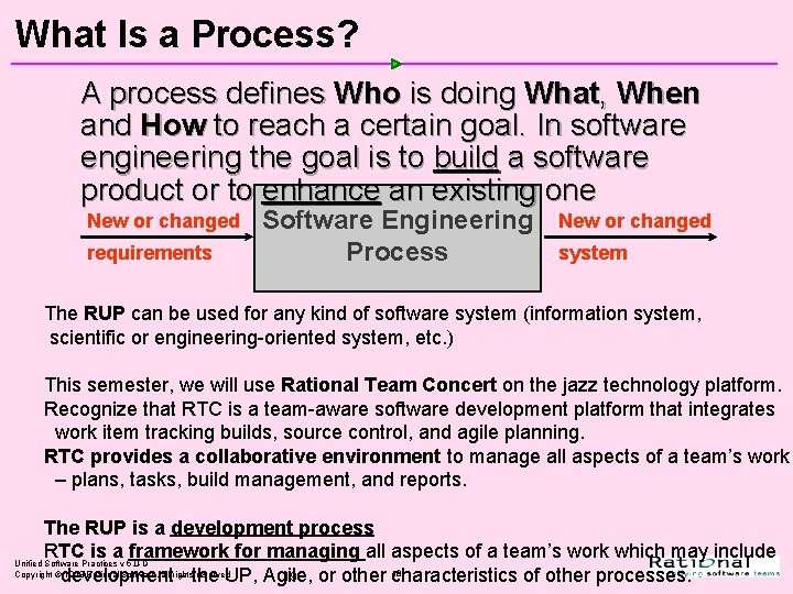 Introduction to Rational Unified Process Chapter 2 Text