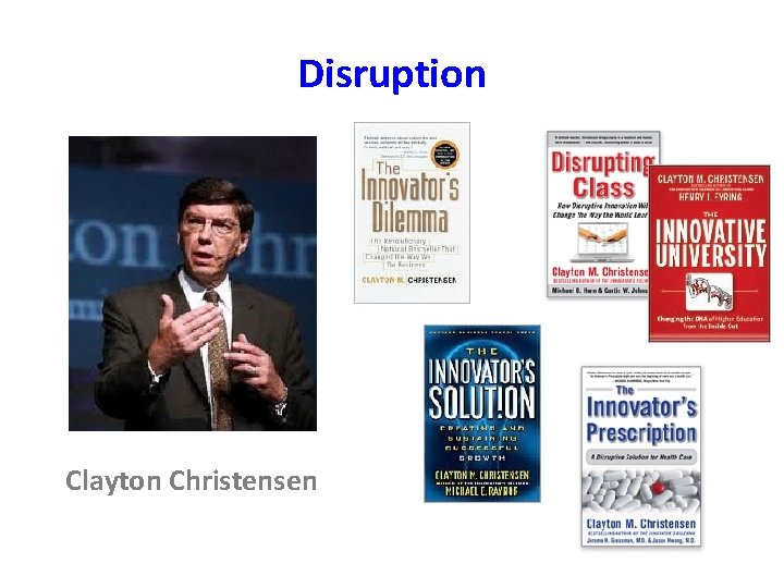 Disruption Clayton Christensen 