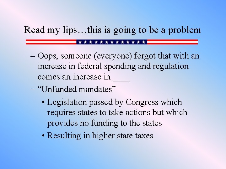 Read my lips…this is going to be a problem – Oops, someone (everyone) forgot