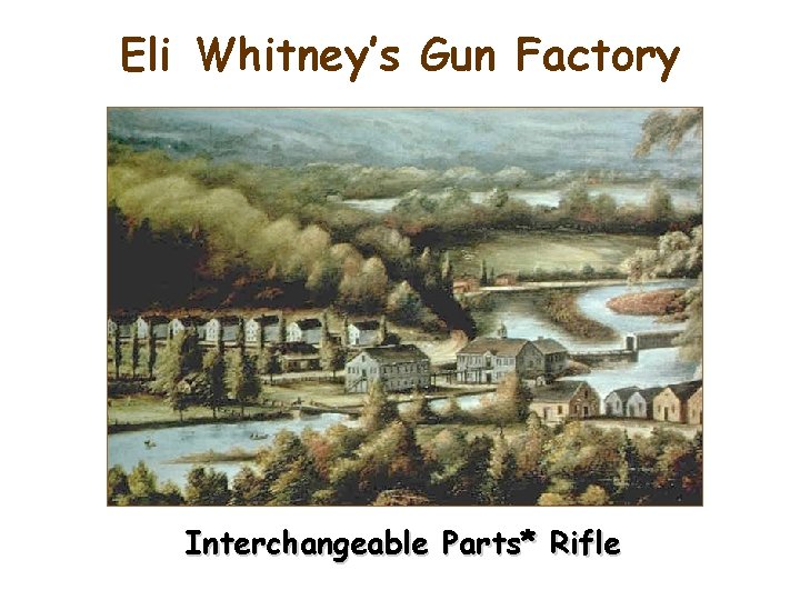 Eli Whitney’s Gun Factory Interchangeable Parts* Rifle 