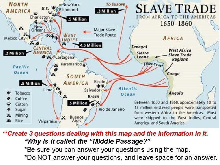 **Create 3 questions dealing with this map and the information in it. *Why is