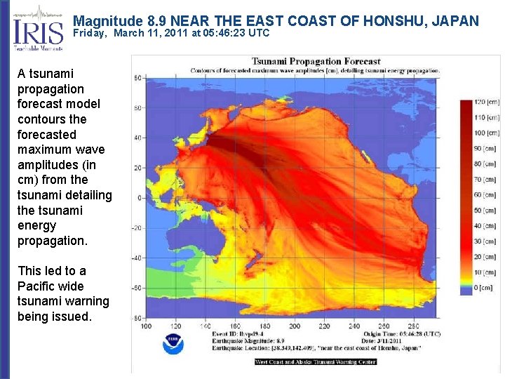 Magnitude 8. 9 NEAR THE EAST COAST OF HONSHU, JAPAN Friday, March 11, 2011