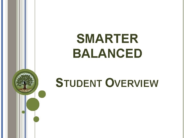 SMARTER BALANCED STUDENT OVERVIEW 