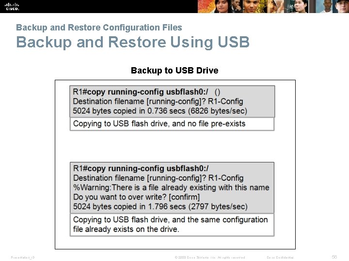 Backup and Restore Configuration Files Backup and Restore Using USB Backup to USB Drive