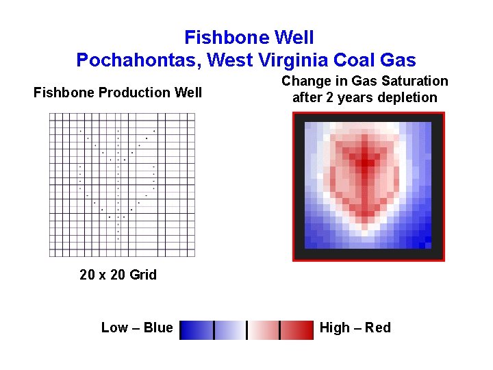 Fishbone Well Pochahontas, West Virginia Coal Gas Fishbone Production Well Change in Gas Saturation