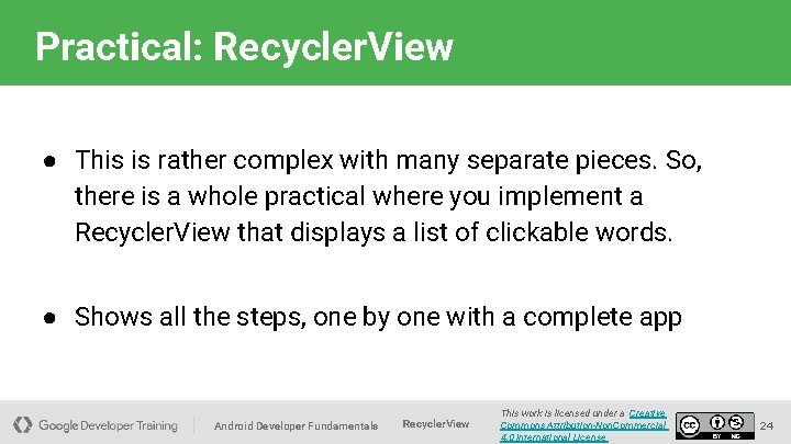 Practical: Recycler. View ● This is rather complex with many separate pieces. So, there