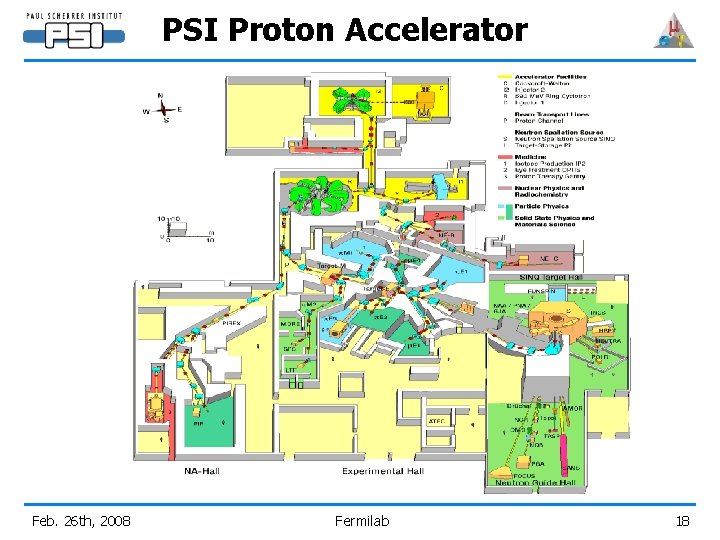 PSI Proton Accelerator Feb. 26 th, 2008 Fermilab 18 