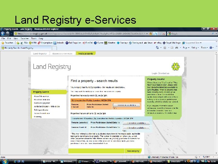 Land Registry e-Services 