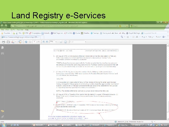 Land Registry e-Services 