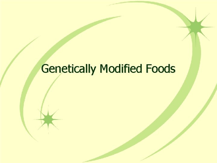 Genetically Modified Foods 