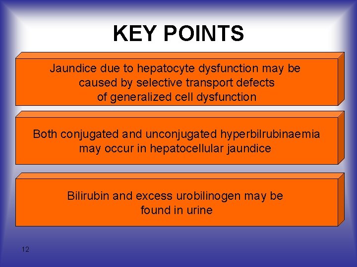KEY POINTS Jaundice due to hepatocyte dysfunction may be caused by selective transport defects
